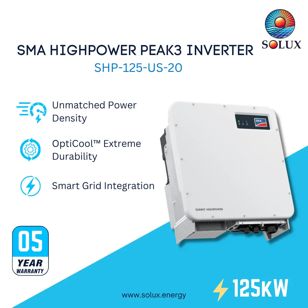 This is a graphic image of sma highpower peak3 inverter smart grid ready